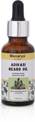 Manarya Sun's Heart Adivasi Beard Oil For Beard Hair Growth and Moustache for Men Hair Oil(30 ml)