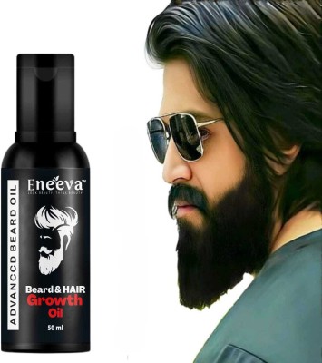 eneeva Beard Growth oil for men thicker, longer Beard for patchy, uneven Beard hair oil Hair Oil(50 ml)