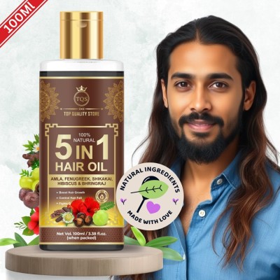 TQS Natural 5in1 Mix Hair Growth Oil Hair Loss Treatment For Man And Woman Hair Oil(100 ml)