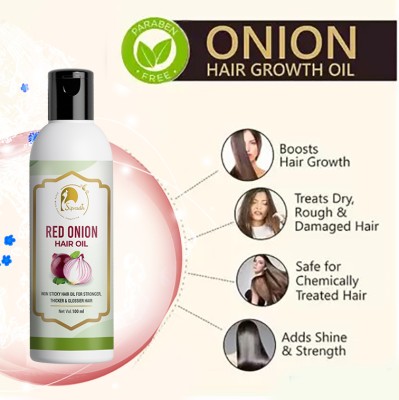 Sipradh Onion Black Seed Hair Oil Controls Hair Fall - NO Mineral Oil, Silicones Hair Oil(100 ml)