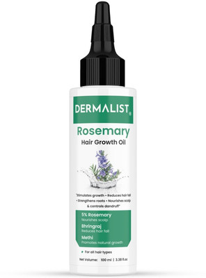 Dermalist Rosemary Hair Growth Oil | Reduces Hair Fall & Strengthens Hair | Hair Growth Hair Oil(100 ml)