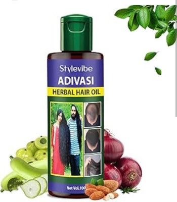 Adivasi Original Herbal Hair oil Hair Regrowth With Hair Fall Stress Relief  Hair Oil(100 ml)
