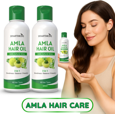 smartdrops Amla Hair Oil for 2X Hair Growth Shiny & Strong Hair for All Type Hair Hair Oil(200 ml)