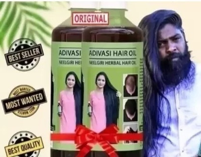 Adivasi NEELGIRI,MENTHYA,BHRINGRAJ HERBAL HAIR OIL(100ML+100ML) Hair Oil(200 ml)