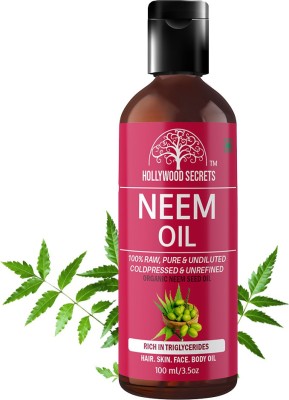 Hollywood Secrets Pure Neem Oil Carrier Oil Hair Oil(100 ml)