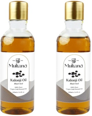 Multano Pro Cold Pressed Kalonji Oil for Hair Growth Edible Black Seed Oil, 100ml Pack of 2 Hair Oil(200 ml)