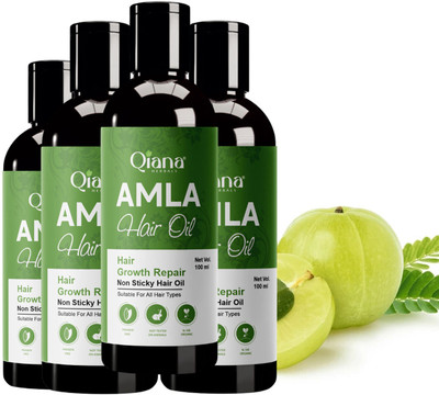 Qiana Amla Hair Oil – Calms Scalp & Strengthens Strands - Pack of 4 Hair Oil(100 ml)
