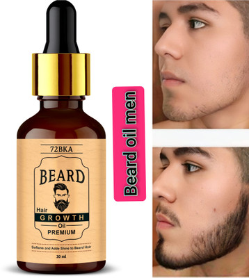 72BKA Beard Growth Oil for Men – Faster, Thicker & Stronger Beard 006 Hair Oil(30 ml)