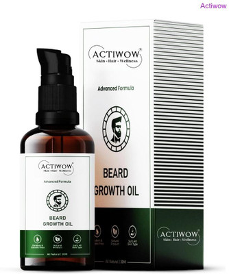 ACTIWOW Beard Growth Oil for Premium Beard Nourishment Hair Oil(30 ml)