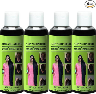 Adivasi Herbal Hair Oil | From Nilgiri Forests | Non-Sticky,Overnight Cooling Formula Hair Oil(400 ml)