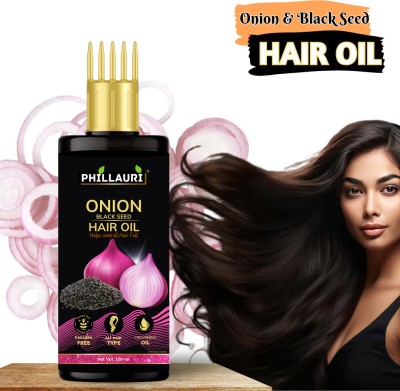 Phillauri Onion & Collagen Anti-Hairfall Onion Hair Oil | Nourishes Scalp & Roots  Hair Oil(100 ml)