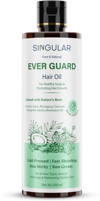 Singular Ever Guard Hair Oil for Hair fall and Regrowth with Bhringraj, Rosemary & More Hair Oil(200 ml)