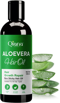 Qiana Aloe Vera Oil – Revitalizes Roots & Deep Conditions Hair - Pack of 1 Hair Oil(100 ml)