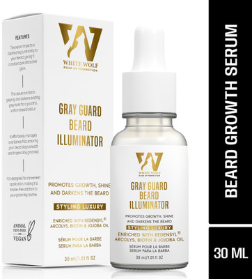 White Wolf Gray Guard Beard Illuminating Serum Beard Growth Oil For Men Hair Oil(30 ml)