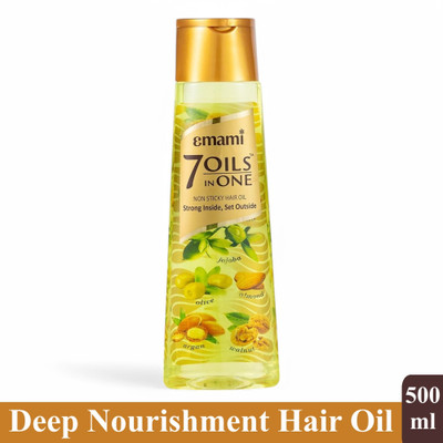 EMAMI 7 Oils In One Damage Control Hair Oil - Pack Of 1 Hair Oil(500 ml)