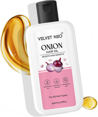 VELVETNEO Velvet Neo Onion Hair Oil – Boosts Hair Growth & Reduces Hair Fall Hair Oil(150 ml)