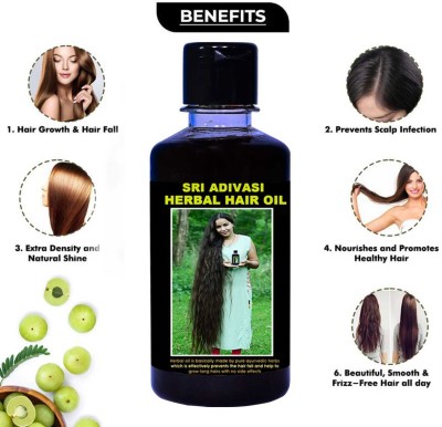 Adivasi Shri Adiwasi Medicine All Type of Hair Problem Herbal Growth  Hair Oil(100 ml)