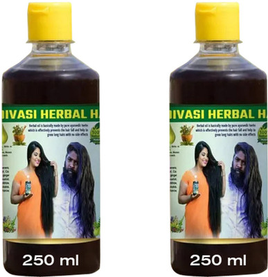 Adivasi Oil_ Neelambari All Type of Hair Problem Herbal Growth Hair Oil 250ml+250ml Hair Oil(500 g)