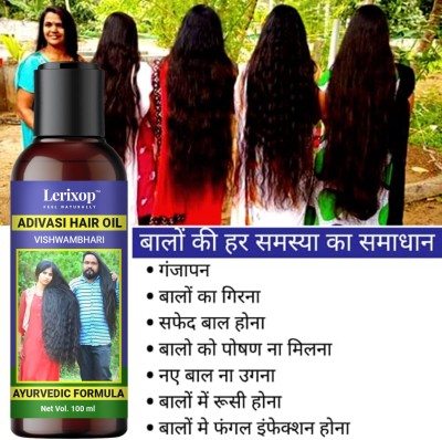 lerixop Adivasi Hair Oil for Men and Women, Adiwasi Nilmbhri Hair growth oil Pack of 1 Hair Oil(100 ml)