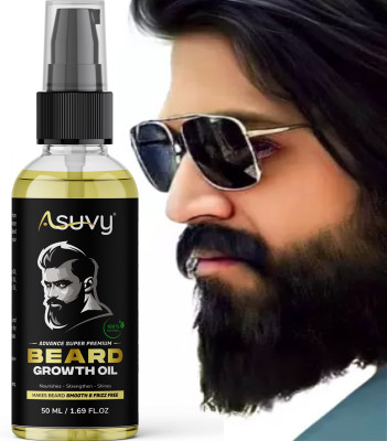ASUVY Supreme Quality Beard Growth Oil With Advanced Formula Based beard  Hair Oil(50 ml)