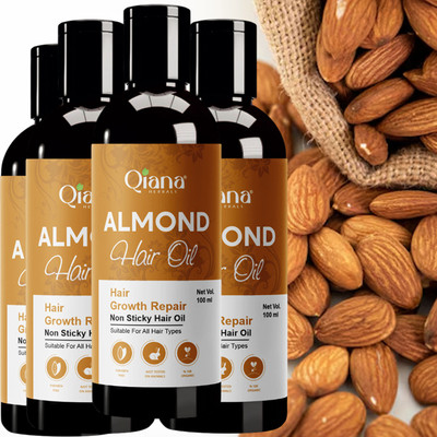 Qiana Almond Oil – Hair Strength in 4x100ml Hair Oil(100 ml)