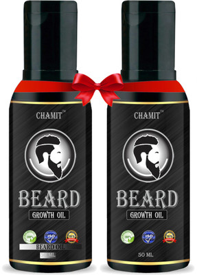 Chamit Healthy Beard Combo Mooch and Beard oil -jojoba oil, nourishment & strengthening Hair Oil(100 ml)