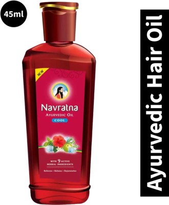 Navratna Ayurvedic Relaxes, Relieves, Rejuvenates Oil - 45ml Hair Oil(45 ml)