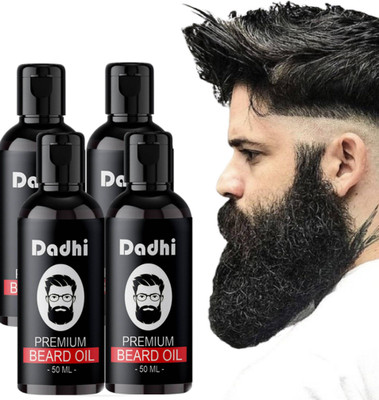 Dadhi Beard Hair Growth Oil BK 50ml Pack of 4 – Herbal Nutrition for Beard Hair Oil(50 ml)