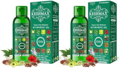 KESHMAX Ayurvedic Medicinal Oil (Pack of 2) Hair Oil(240 ml)