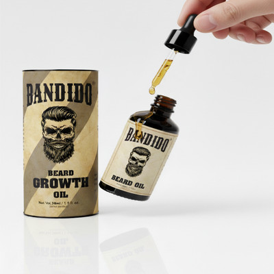BANDIDO Beard Booster Oil – Stronger, Fuller & Softer Beard Naturally Hair Oil(30 ml)