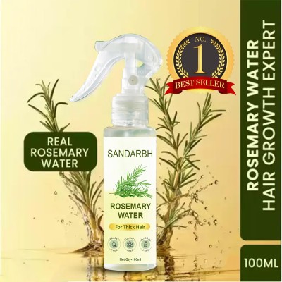 Sandarbh Herbal Rosemary water for Prevents Greying & Removing Lice Good Hair Spray Hair Oil(100 ml)