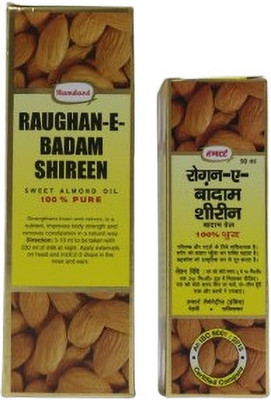 Hamdard BADAM ROGAN 50+25ML=75ML COMBO PACK Hair Oil(75 ml)