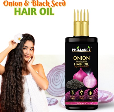 Phillauri Onion Hair Oil For Hair Growth, Shiny Hair, Long & Dandruff Control  Hair Oil(100 ml)