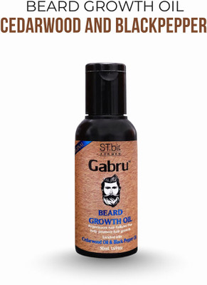 GABRU Original Beard Growth Oil for Men With Cedarwood & Black Pepper Oil Hair Oil(50 ml)