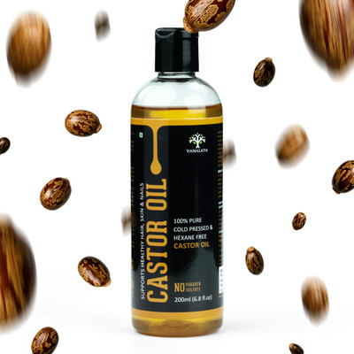 Vanalaya Cold Pressed Castor Oil For Hair Growth & Skin Health Hair Oil(200 ml)
