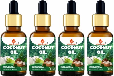 voorkoms Pure Coconut Essential Oil For Hair Care Moisturizing, Strengthening Hair Oil(120 ml)