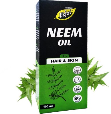 Ekjot Cold Pressed (Organic) Neem Oil for Skin, Body & Hair Oil(100 ml)