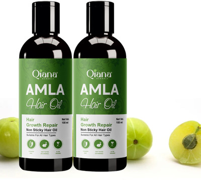 Qiana Amla Hair Oil – Ideal for Thick, Glossy Hair - Pack of 2 Hair Oil(100 ml)