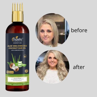 DWELLA HERBOTECH Aloevera Hair Oil for Anti-Hair Fall & Scalp Cleansing & no parabean Hair Oil(200 ml)