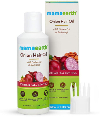 Mamaearth Onion Oil Promotes Hair Growth & Controls Hairfall Hair Oil(150 ml)