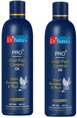 Dr Batra's PRO+ Hair Fall Control Oil -200 ML (Pack of 2) Hair Oil(400 g)