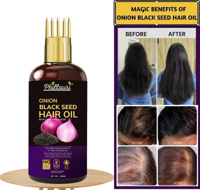 Phillauri Onion Hair Oil for Hair Growth and Hair Fall Control Hair Oil(200 ml)