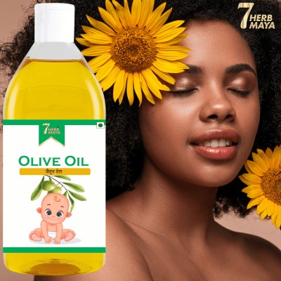 7Herbmaya Olive Extra Virgin Oil For Hair & Skin Care Ayurvedic Pure Natural jaitun oil Hair Oil(200 ml)