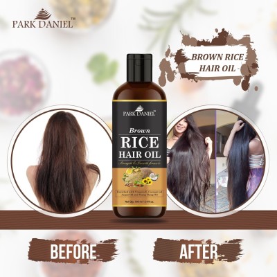 PARK DANIEL Premium Brown Rice Hair Oil Enriched With Vitamin E - For Strength and Hair Growth (60 ml) Hair Oil(60 ml)