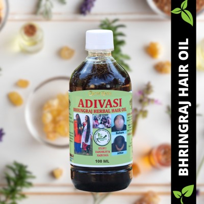 Growkesh Adivasi Bhringraj Herbal Hair Growth Oil For Healthy hair Hair Oil(100 ml)