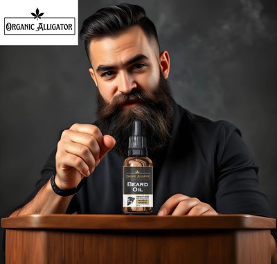 ORGANIC ALLIGATOR premium beard oil for optimum growth Hair Oil(30 ml)