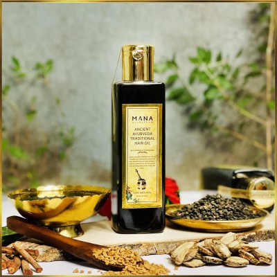 Mana Ayurvedam TRADITIONAL HAIR OIL | Controls Hair fall | Pure Ayurvedic Hair oil | 100 ml Hair Oil(100 ml)