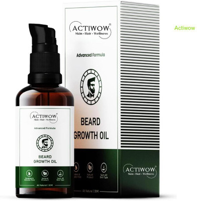 ACTIWOW Beard Growth Oil That Helps New Bearders Kickstart Their Journey Hair Oil(30 ml)