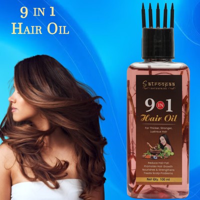 satroopaa Hair Oil Comb Cap | Absolute Replenishment 9 In 1  Hair Oil(100 ml)