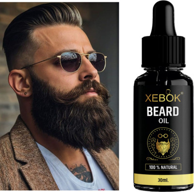 Xebok Beard Oil for Soft and Long Beard - Softens and Conditions Beard Hair Oil(30 ml)